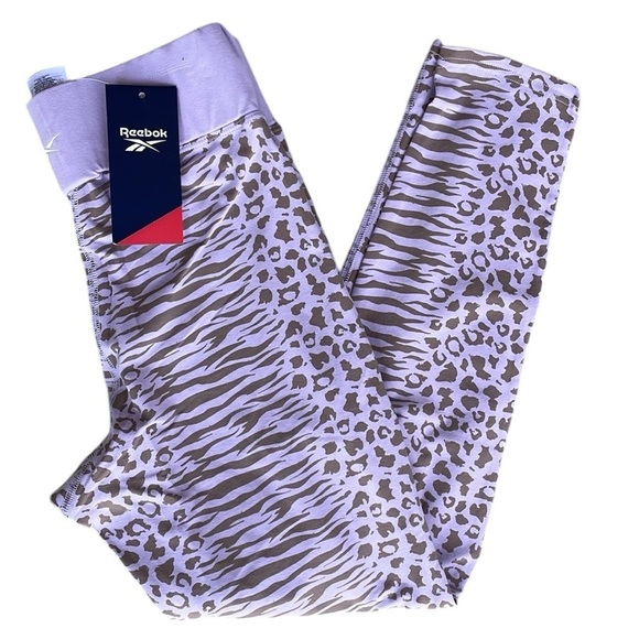 Reebok Mod Safari Tights Workout Gear Leggings - Picture 1 of 7